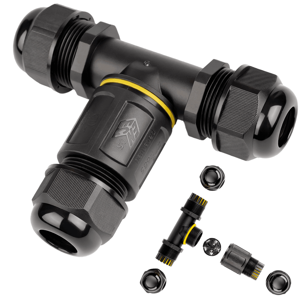 Hermetická rýchlospojka typ WAGO trojník 3x1, 5-2, 5mm IP68 LUMILED