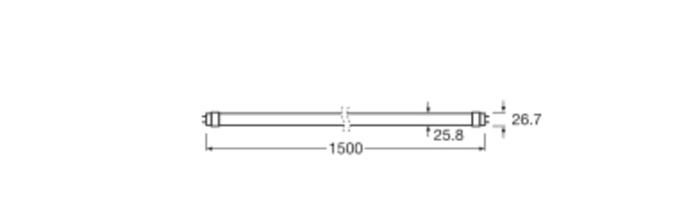 LED žiarivka T8 G13 22, 1W = 58W 4100lm 4000K neutrálna 190° 150cm Superior Ledvance