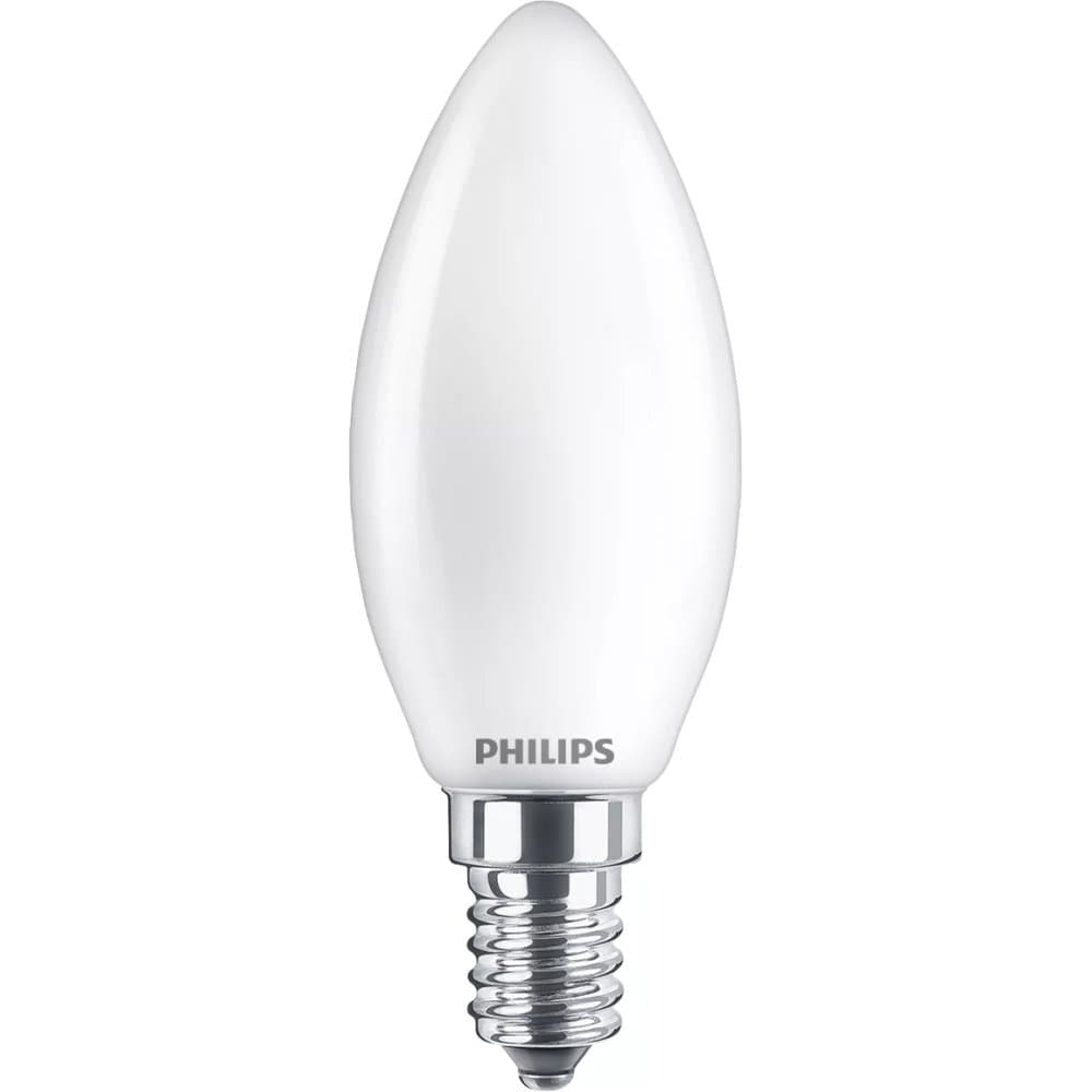 LED žiarovka E14 B35 3,4W = 40W 470lm 2700 Teplé vlákno Mlieko PHILIPS Stmievateľné 1