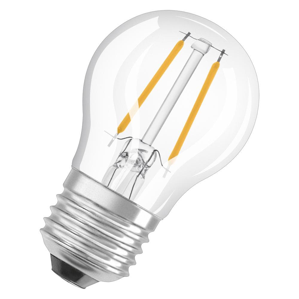 LED žiarovka E27 P45 CL 4,8W = 40W 470lm 4000K Neutrálne 320° Stmievateľné vlákno OSRAM SUPER STAR