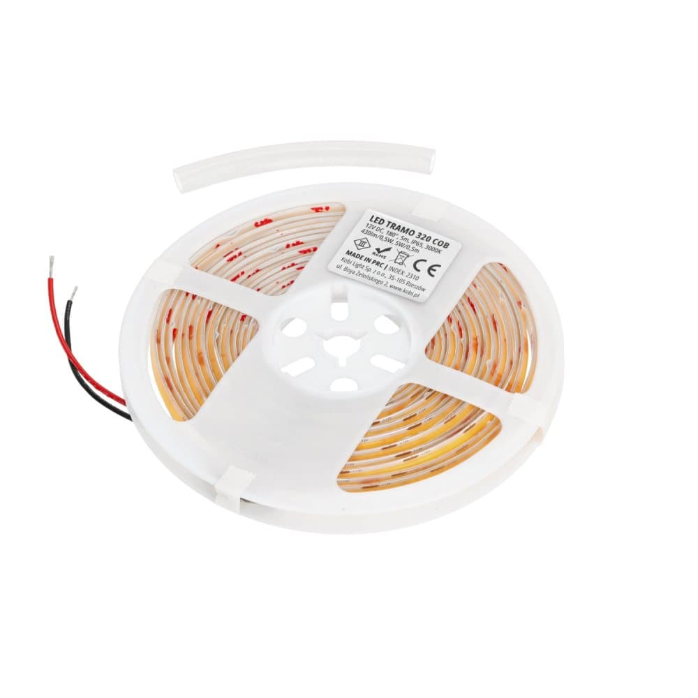 LED pásik vonkajší 5W 430lm 3000K teplá 1600LED 12V 5m IP65 CRI90 TRAMO Premium