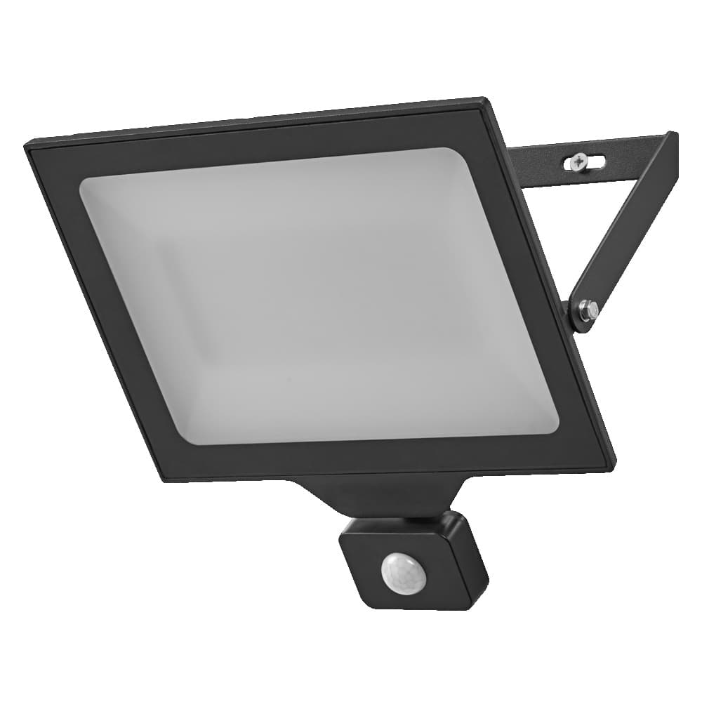 LED reflektor so senzorom pohybu a súmraku 100W 10000lm 4000K neutrálna čierny IP44 OSRAM