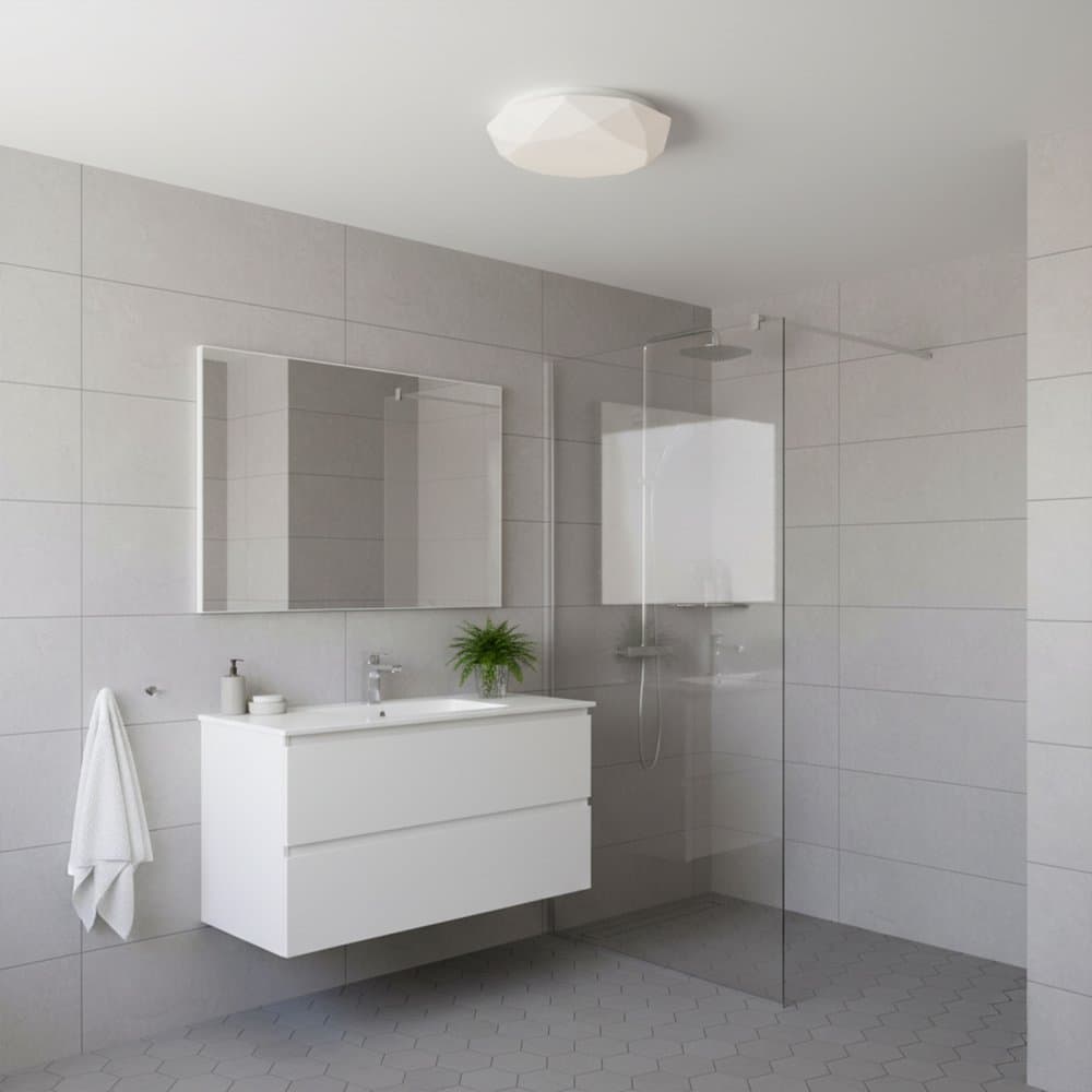 LED plafón stropný 17W 1300lm 4000K neutrálna 120° biely IP44 SELINA Goldlux 1