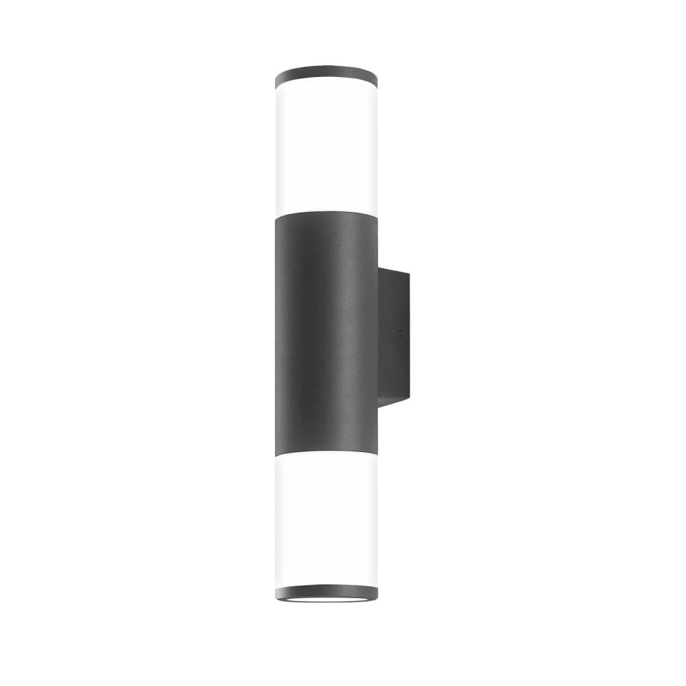 Vonkajšie nástenné svietidlo IP54 2x GU10 Grey Videx 1