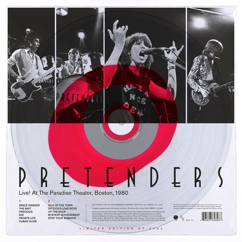 Vinyl The Pretenders - LIVE! AT THE PARADISE THEATER, BOSTON 1980
