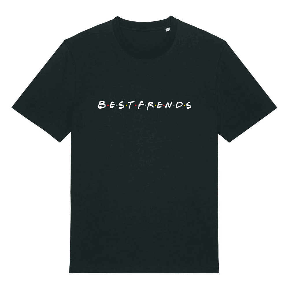 Tričko Adiss - Adiss - Tričko BestFrends, Unisex,Čierna,M 1