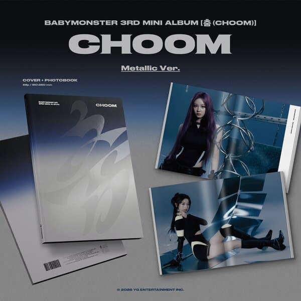 CD Babymonster - Choom - Photobook - Metallic version 1