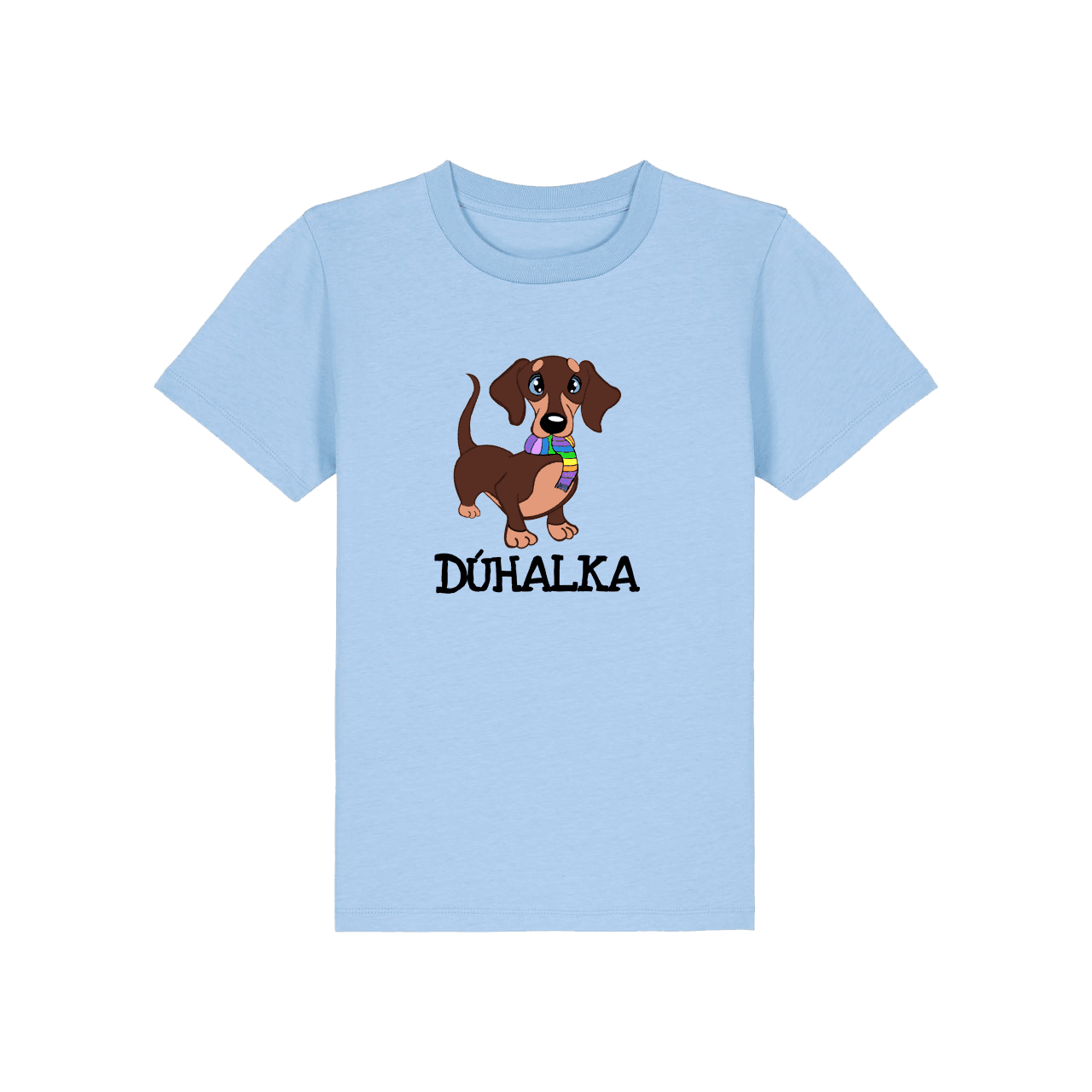 Tričko Dúhalka - Pes, Dieťa,Baby modrá,5 – 6 rokov