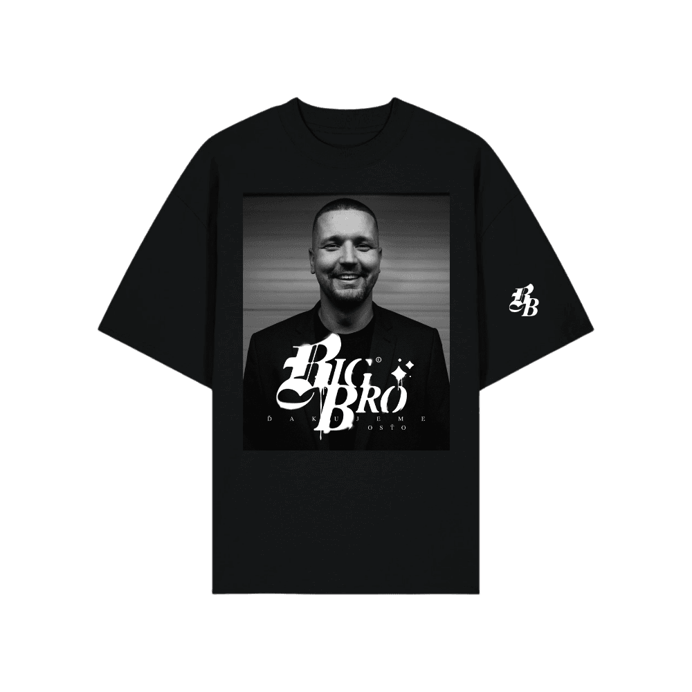 Tričko Majk Spirit - Big Bro, Unisex,Čierna,S 1