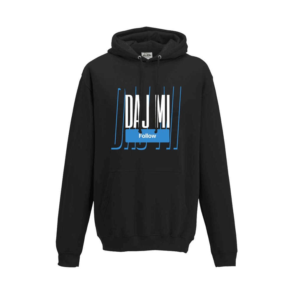 Mikina MATT - Daj mi follow, Unisex,Black,S
