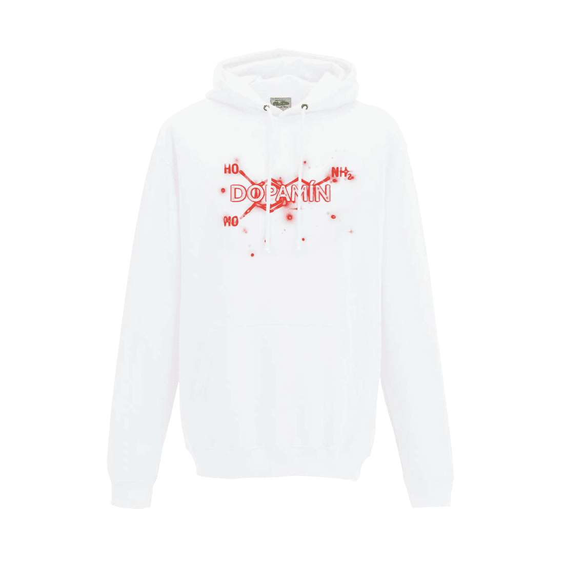 Mikina MATT - Dopamín, Unisex,Biela,M 1