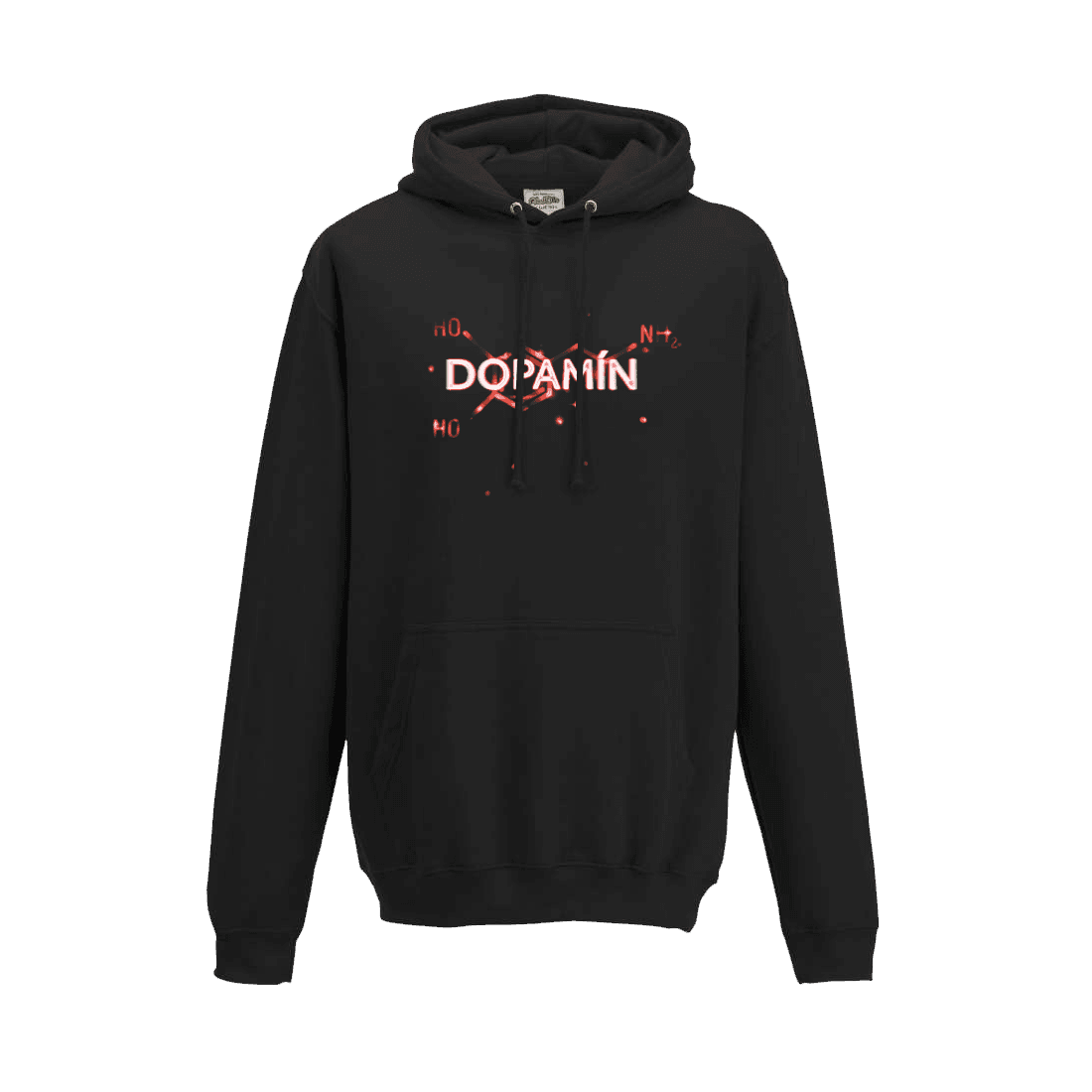 Mikina MATT - Dopamín, Unisex,Black,L