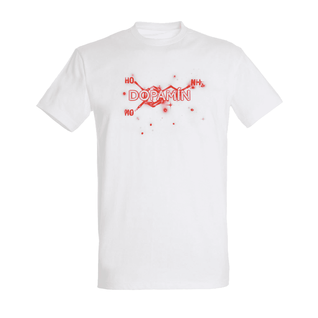 Tričko MATT - Dopamín, Unisex,Biela,S