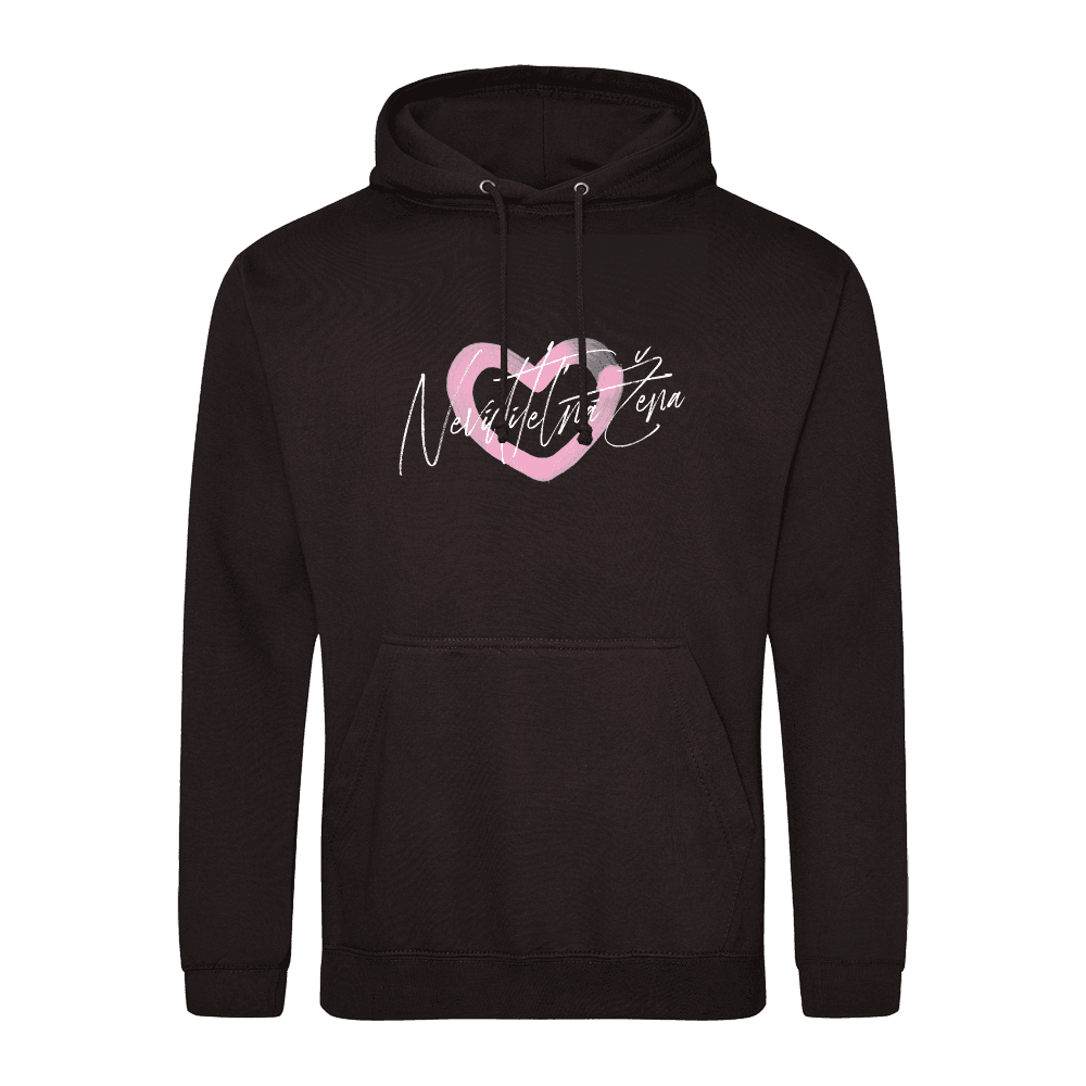 Mikina Morena - Neviditeľná Žena - Valentine Edition, Unisex,Black,XS 1