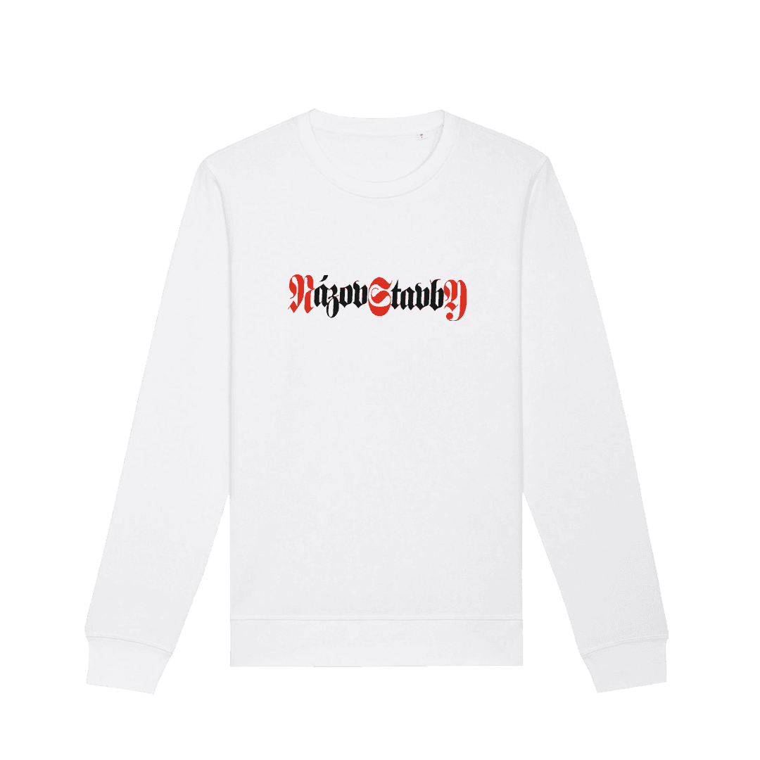 Crewneck Názov Stavby - Názov Stavby, Unisex,Biela,M 1