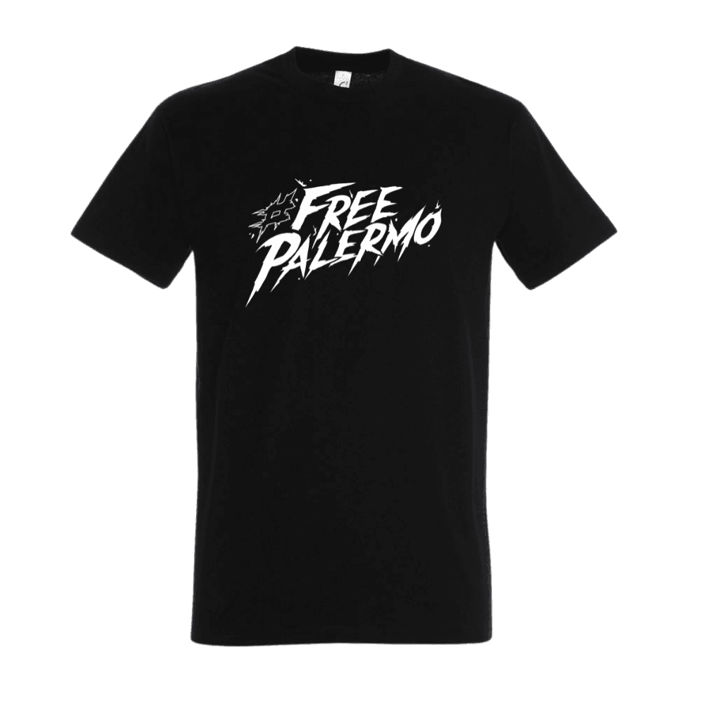 Tričko Palermo - Free Palermo 2025, Unisex,Čierna,M 1
