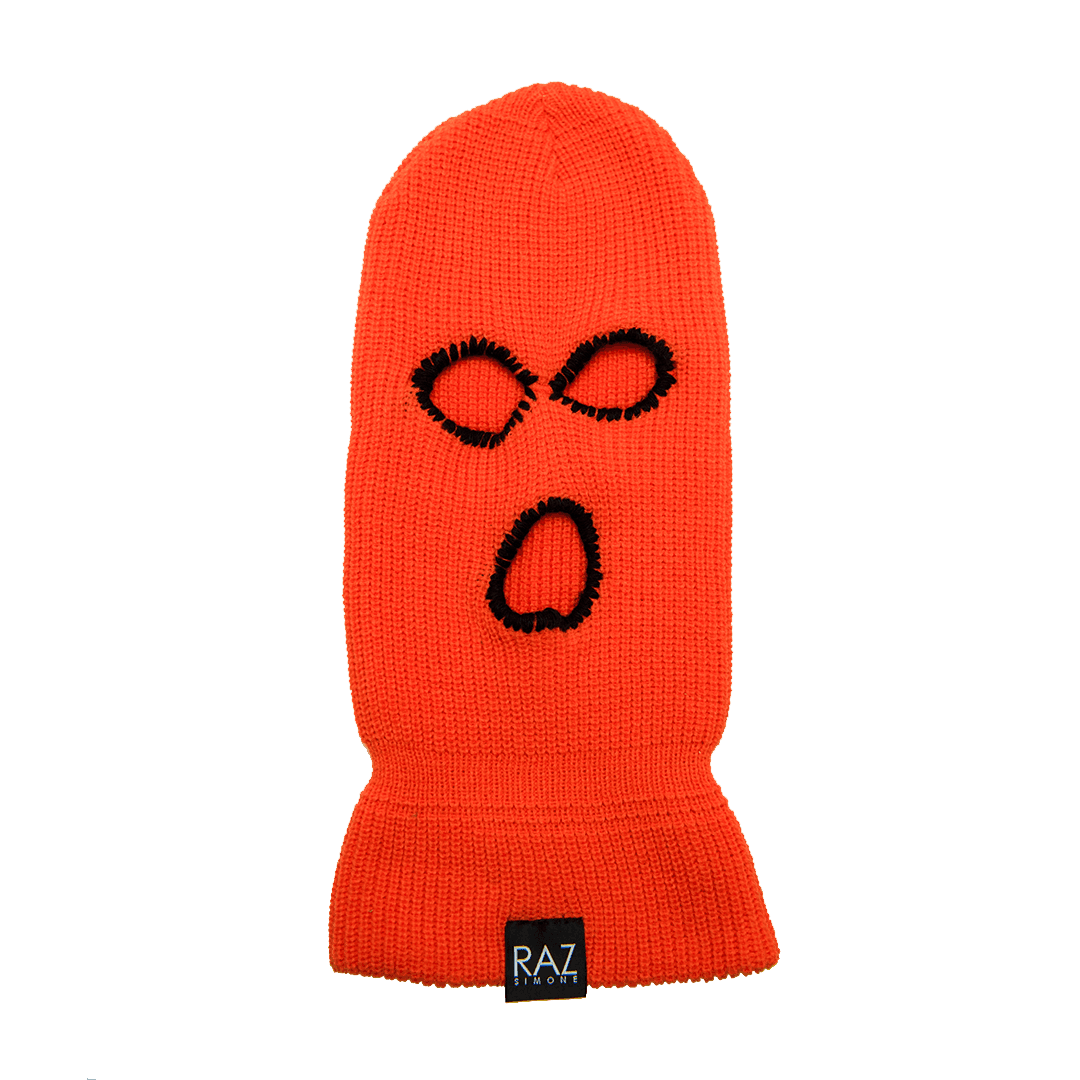 Kukla RAZ SIMONE - Orange Fall Skimask / Beanie