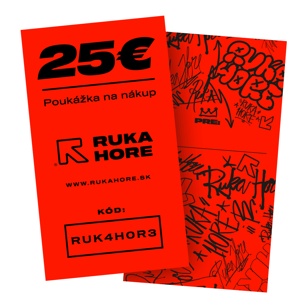 Poukážka Ruka Hore - Darčeková 25€ 1
