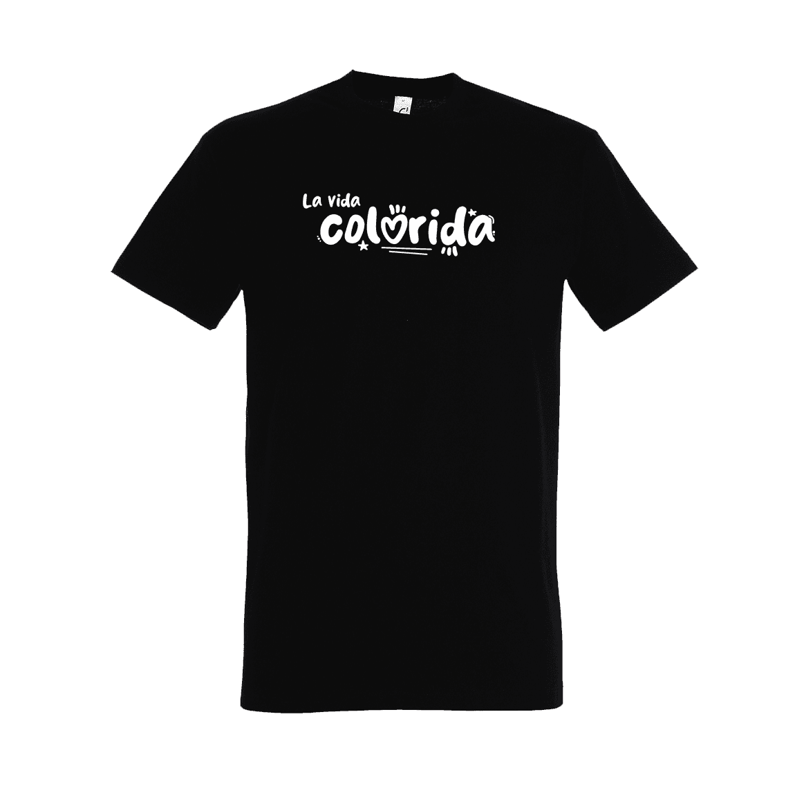 Tričko Sarah C - La vida colorida basic, unisex,Čierna,S 1