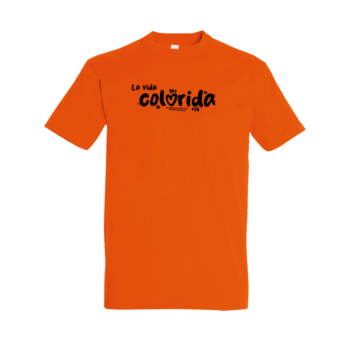 Tričko Sarah C - La vida colorida basic, unisex,Oranžová,M 1