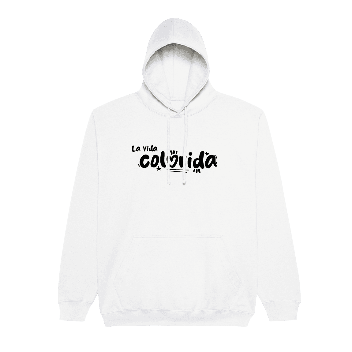 Mikina Sarah C - La vida colorida basic, unisex,Biela,XL 1