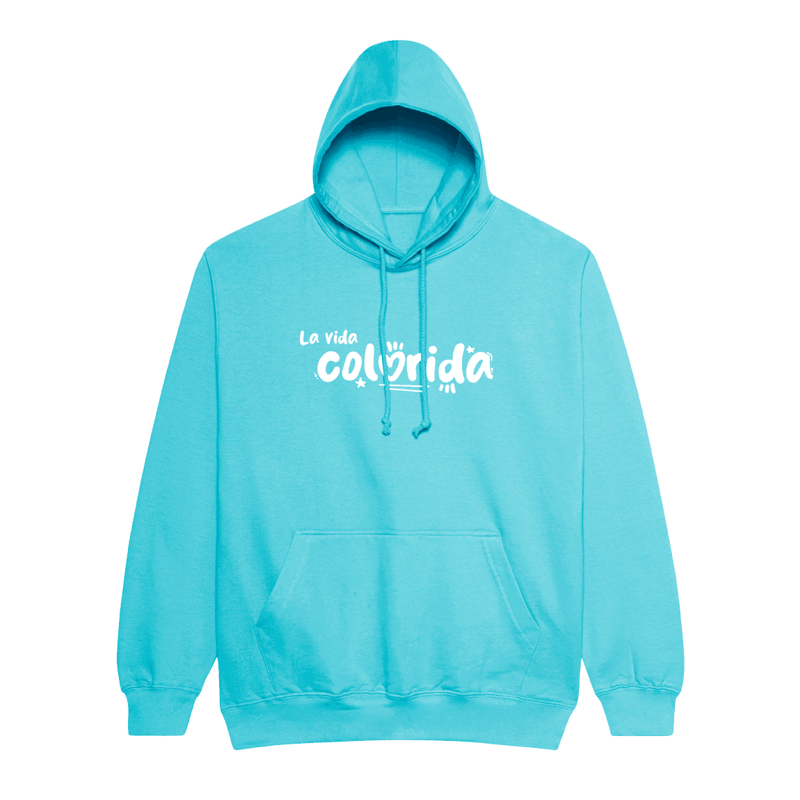 Mikina Sarah C - La vida colorida basic, unisex,Real Turquoise,S 1