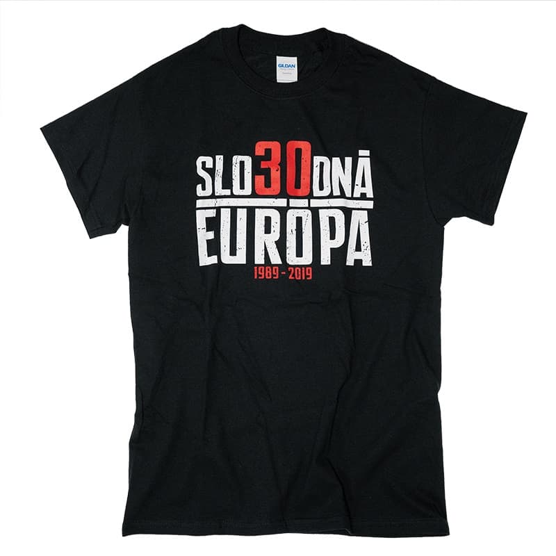 Tričko Slobodná Európa - 30 rokov, Žena,Čierna,M