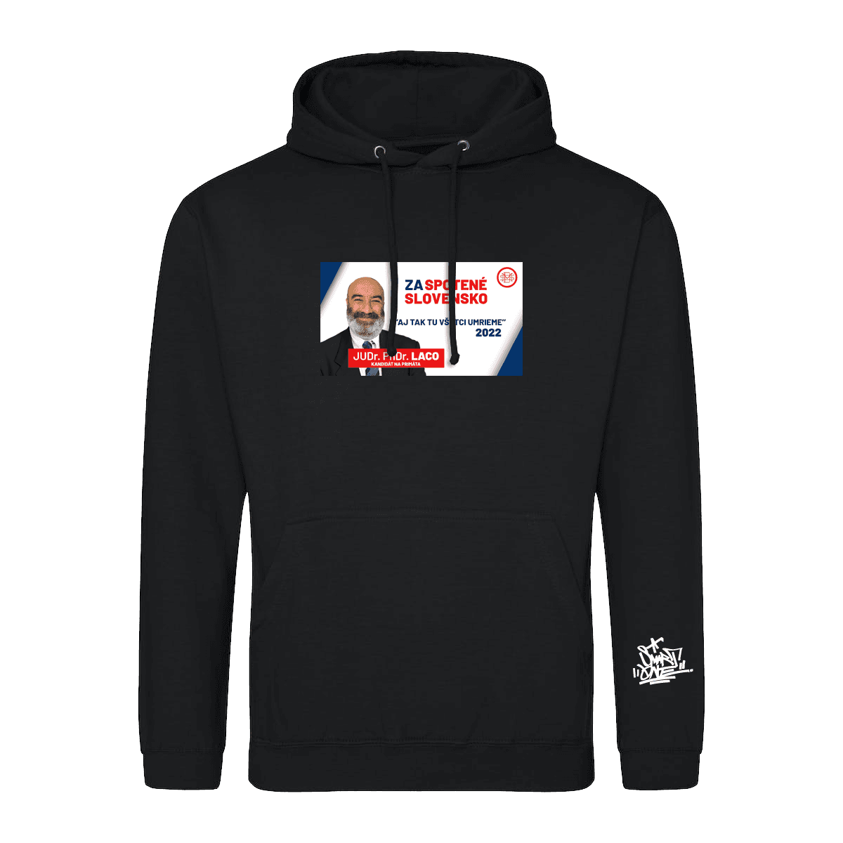 Mikina Smart DMS - Tomáš Lacko Kandidatúra, Unisex,Black,M