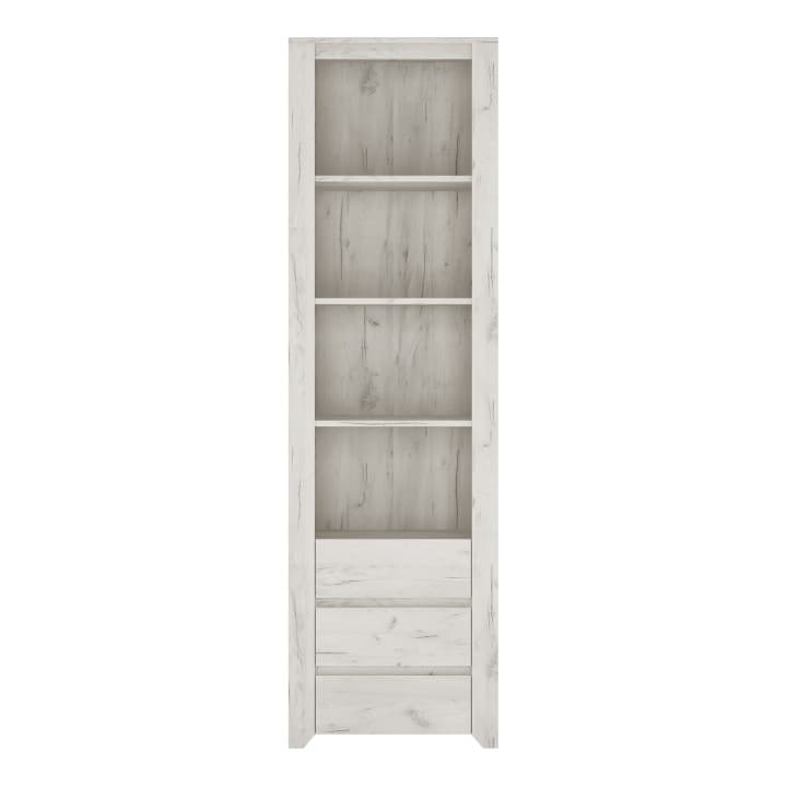 KONDELA Angel Typ 11 3S regál biela / craft 1