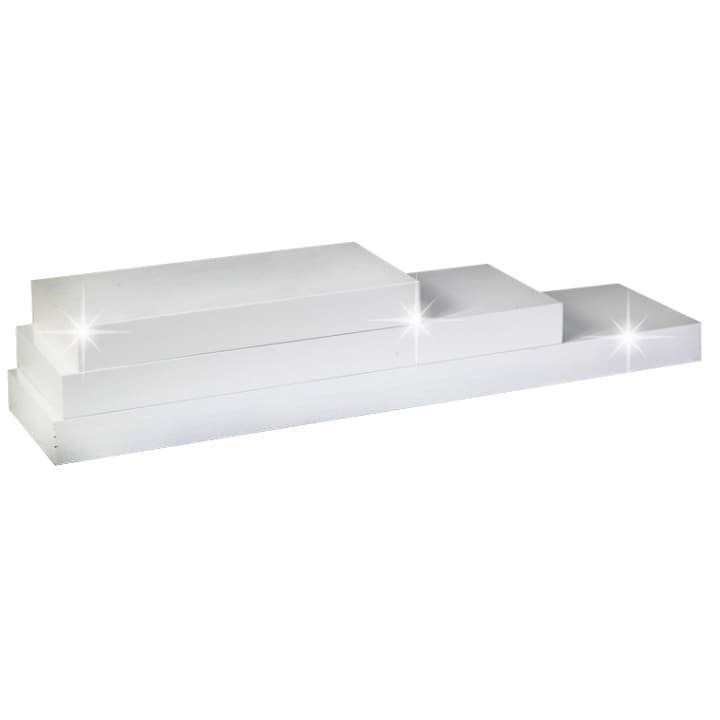 KONDELA Gana polica 80x25 cm biela 1
