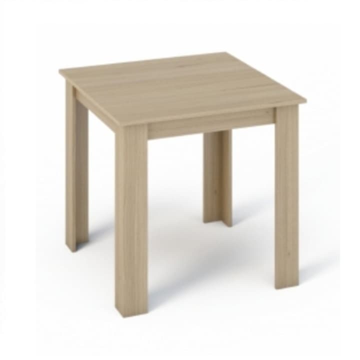 KONDELA Kraz jedálenský stôl 80x80 cm dub sonoma 1