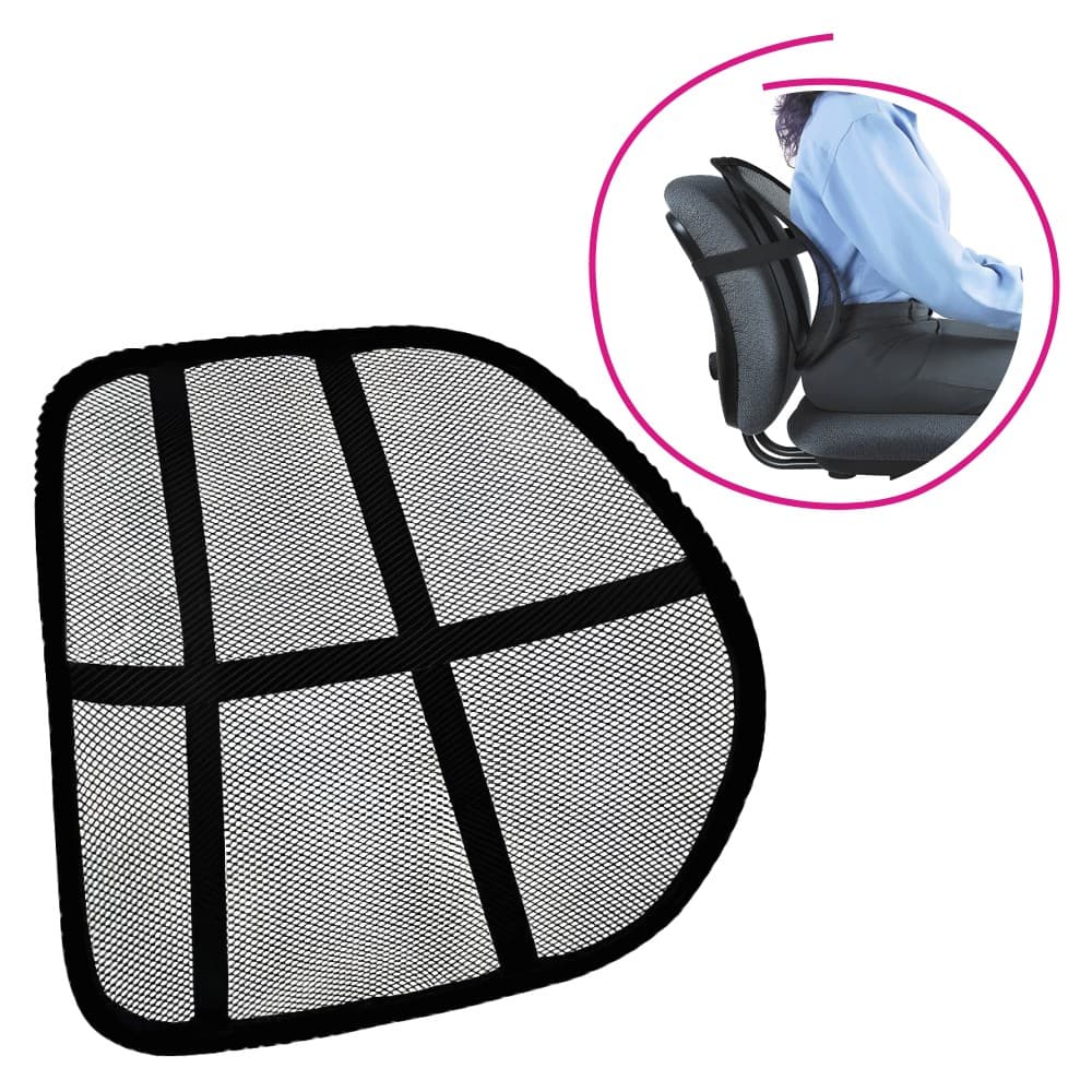 KONDELA Bekio ergonomická opierka chrbta čierna 1