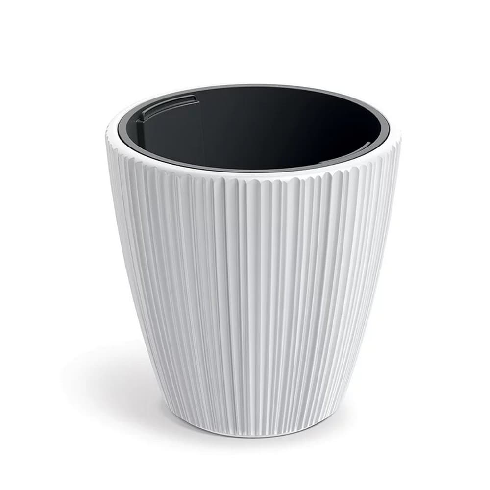 DBOR350-S449 plastový kvetináč 34,9 cm biela 1