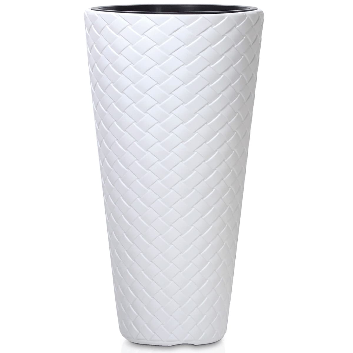 NABBI DPMT400 vysoký plastový kvetináč 40 cm biela 1