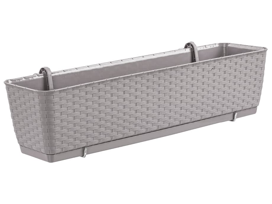 NABBI DRL600PW plastový balkónový kvetináč 59 cm mocca 1