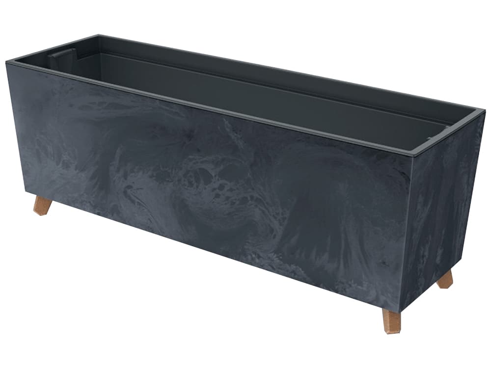 NABBI DUC800NE plastový kvetináč na nožičkách 77 cm antracit 1