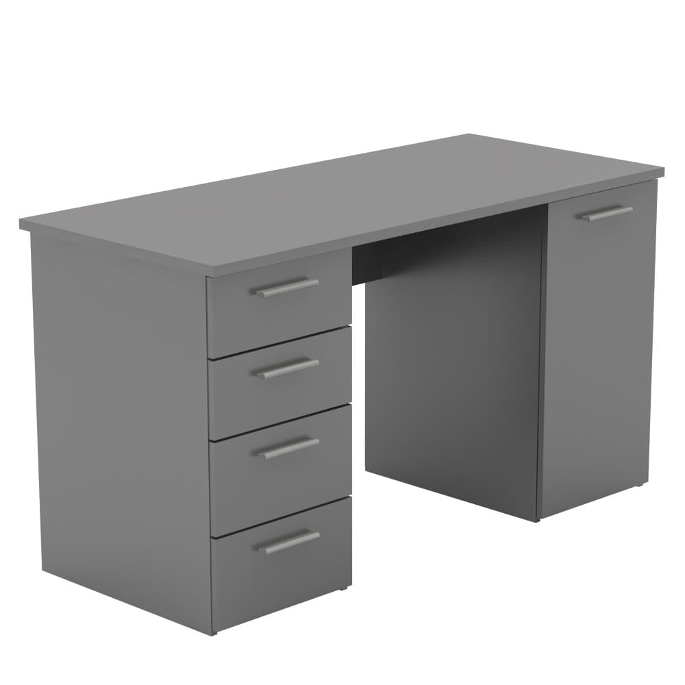 KONDELA Eustach pc stolík grafit 1