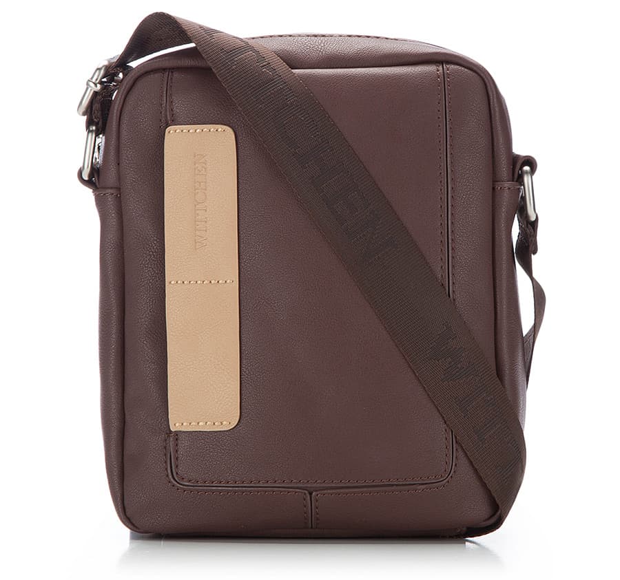 Malá pánska crossbody taška hnedá 85-4P-505-4