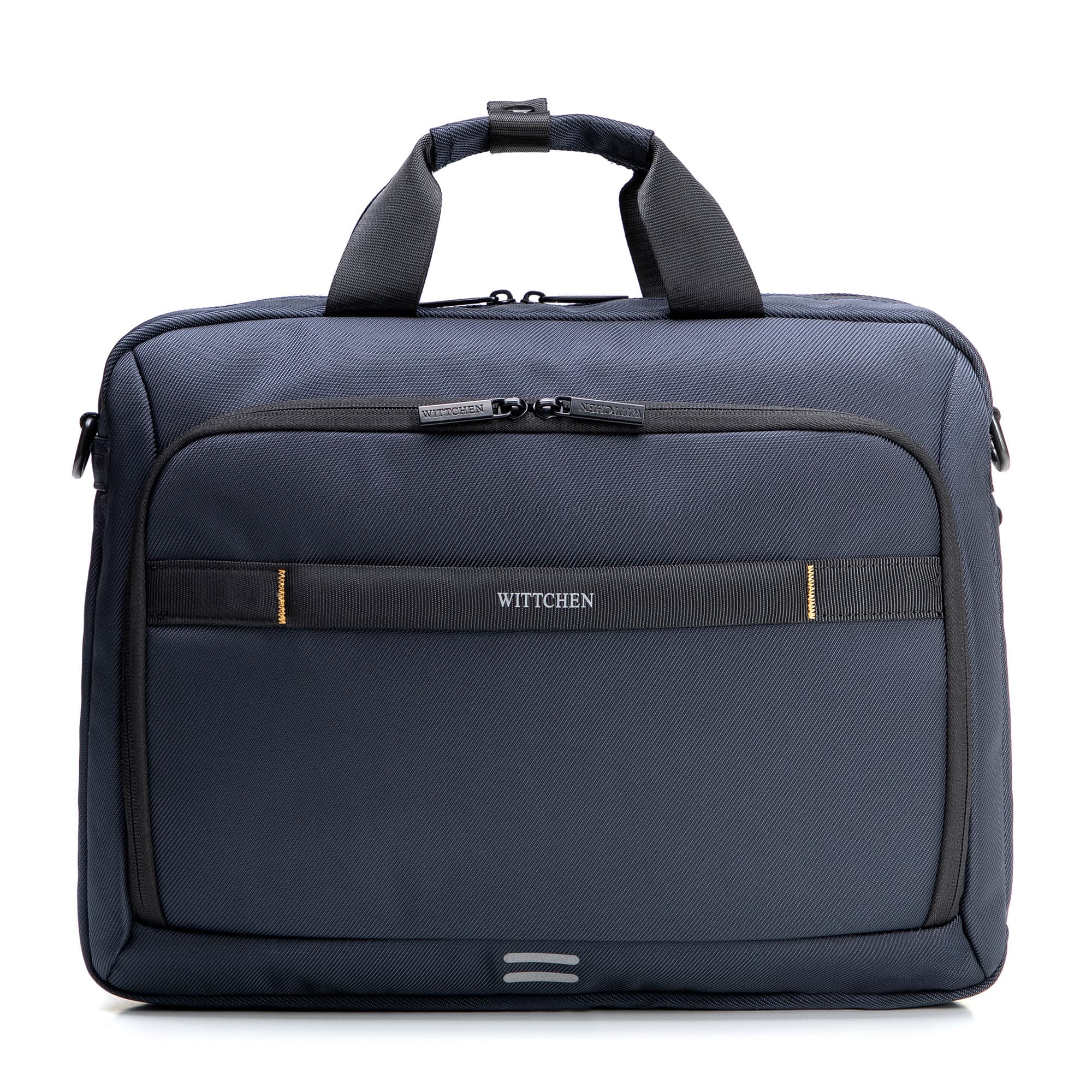 Pánska taška na notebook 17" z polyesteru s rozšíriteľným dnom tmavomodrá 102-3P-810-7 1
