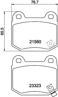 HELLA Sada brzdových platničiek kotúčovej brzdy 8DB 355 010-691 1