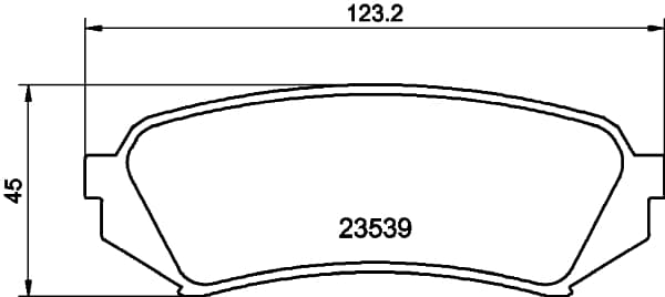 HELLA Sada brzdových platničiek kotúčovej brzdy 8DB 355 009-391 1