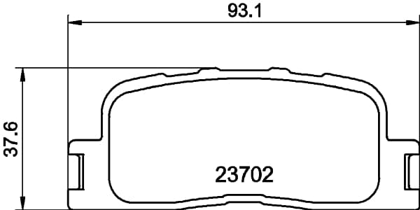 HELLA Sada brzdových platničiek kotúčovej brzdy 8DB 355 011-001 1