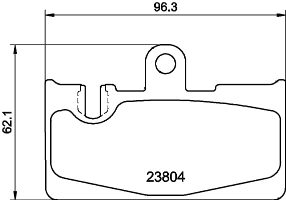 HELLA Sada brzdových platničiek kotúčovej brzdy 8DB 355 011-661 1