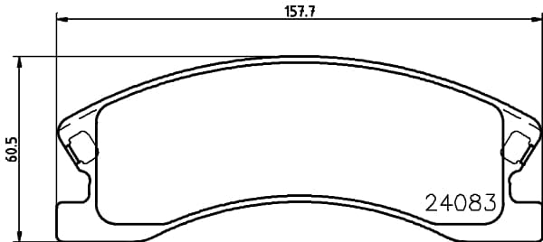 HELLA Sada brzdových platničiek kotúčovej brzdy 8DB 355 011-541 1