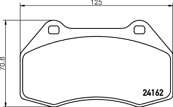 HELLA Sada brzdových platničiek kotúčovej brzdy 8DB 355 012-151 1