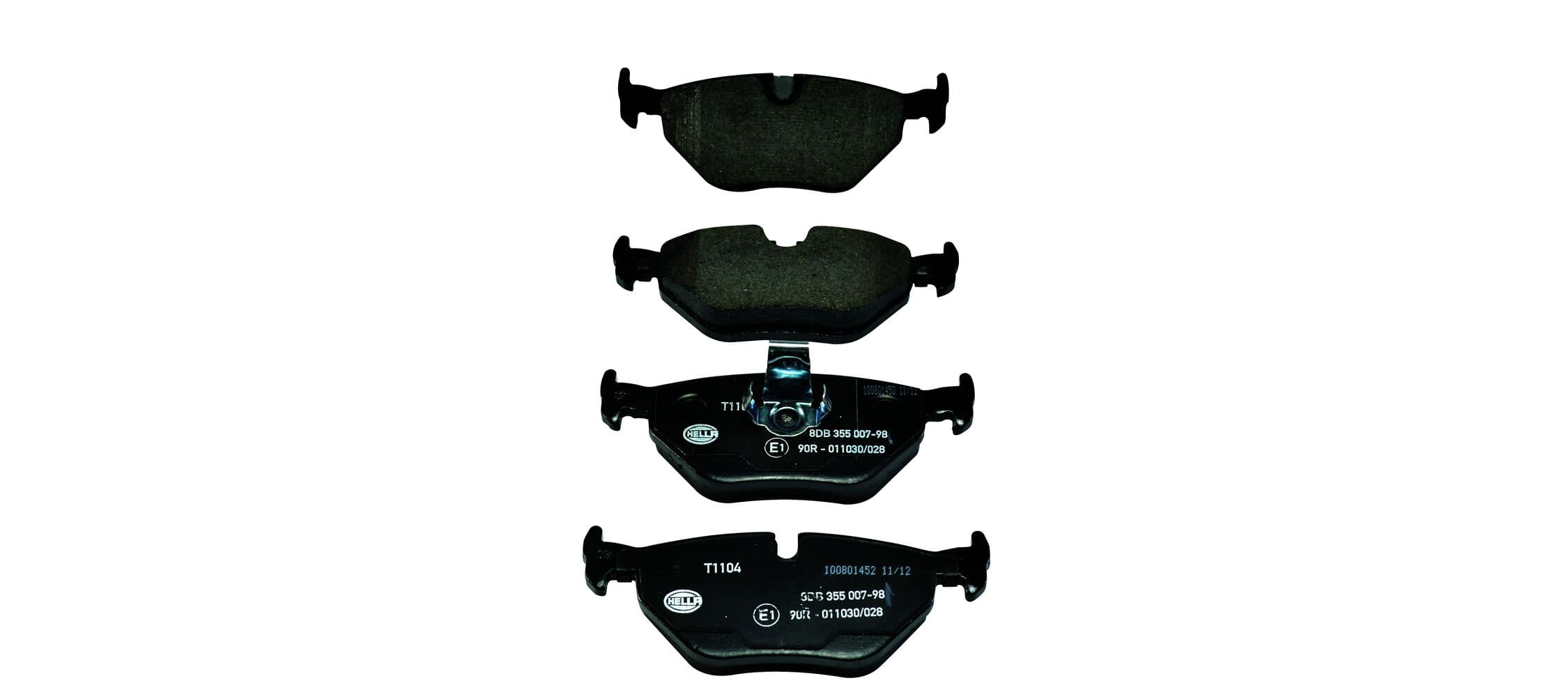 HELLA Sada brzdových platničiek kotúčovej brzdy 8DB 355 007-981 1