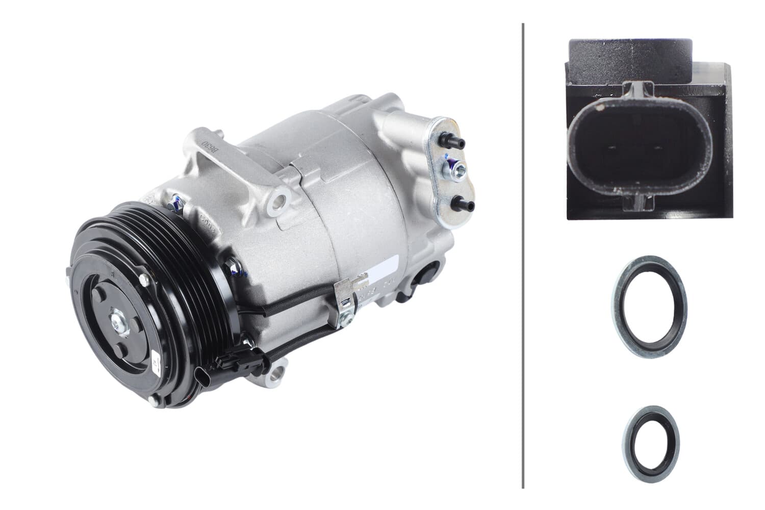 HELLA Kompresor klimatizácie 8FK 366 200-521 1