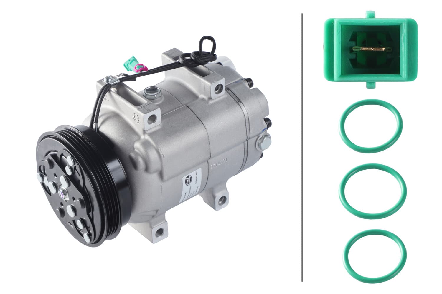 HELLA Kompresor klimatizácie 8FK 366 200-801 1
