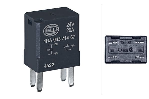 HELLA Relé pracovného prúdu 4RA 933 714-671 1