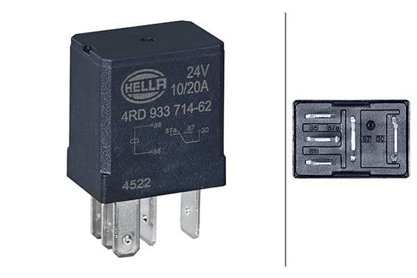 HELLA Relé pracovného prúdu 4RD 933 714-621 1
